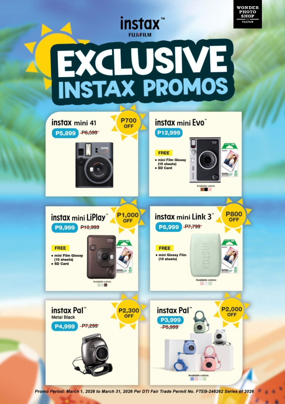 Exclusive Instax Promos