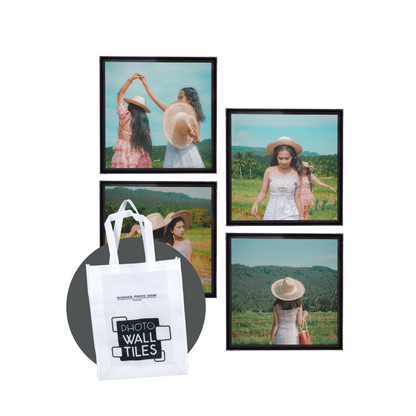 Photo Wall Tiles 8x8 Pack of 4 (with Free Bag)