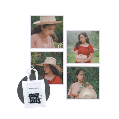 Photo Wall Tiles 10x10 Pack of 4 (with Free Bag)