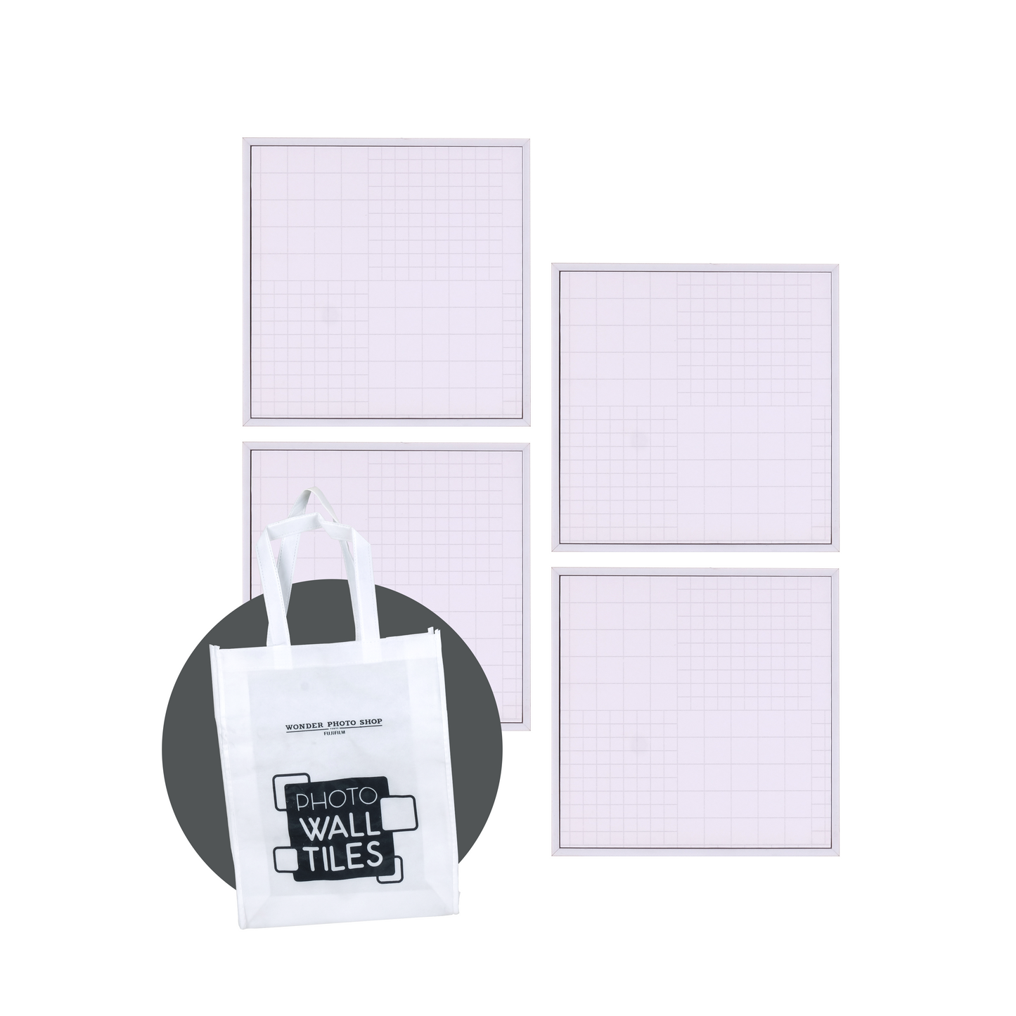 Photo Wall Tiles 8x8 Pack of 4 (with Free Bag)